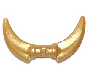 LEGO Pearl Gold Curved Doubled Bladed Weapon