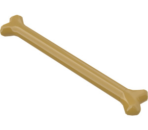 LEGO Pearl Gold Dog Bone (Long) (92691)