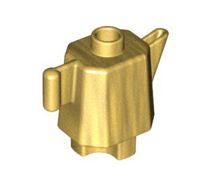 LEGO Pearl Gold Duplo Coffeepot (24463 / 31041)