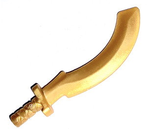 LEGO Parelmoer goud Egyptische Khopesh Zwaard (93247)