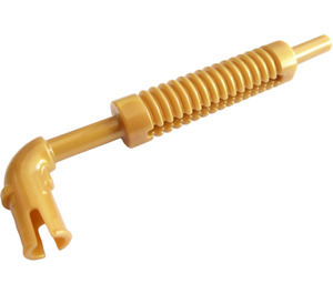 LEGO Pearl Gold Exhaust Pipe with Technic Pin and Flat End (14682 / 65571)