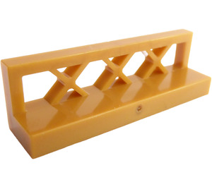 LEGO Pearl Gold Fence 1 x 4 x 1 Lattice (3633)