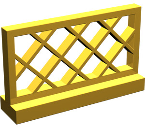 LEGO Pearl Gold Fence 1 x 4 x 2 Lattice (3185)