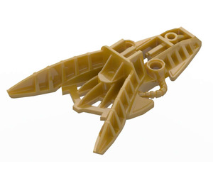 LEGO Pearl Gold Foot 7 x 10 x 2 with Spikes (53568)