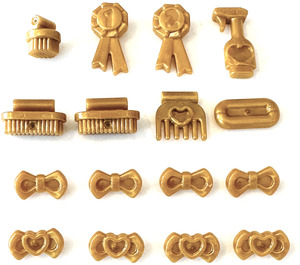 LEGO Pearl Gold Friends Animal Accessories (92355 / 96392)