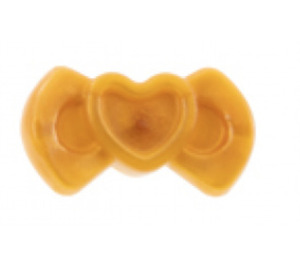 LEGO Pearl Gold Hair Bow with Heart Design (92355)
