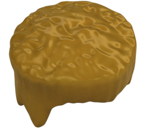 LEGO Parelmoer goud Haar met Plat Top (30608)