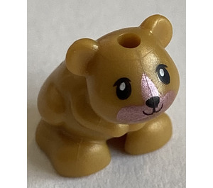 LEGO Perle guld Hamster med Lyserød Muzzle (66358 / 66359)