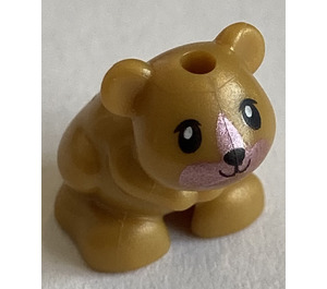 LEGO Pearl Gold Hamster with Pink Muzzle (66358 / 66359)