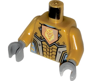 LEGO Pearl Gold King Halbert Minifig Torso (973 / 76382)