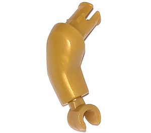 LEGO Pearl Gold Large Arm with Pin and Hand (Right) (38630)