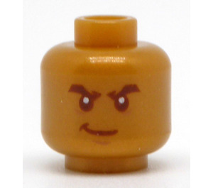 LEGO Perlově zlatá Lloyd - Golden Ninja Hlava (Zapuštěný pevný cvoček) (3626 / 12745)