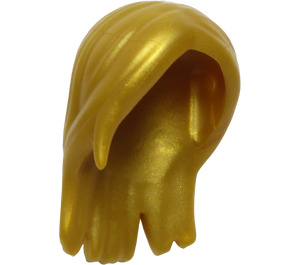 LEGO Oro perlato Lungo Dritto Capelli Inclinato all'indietro (28321)