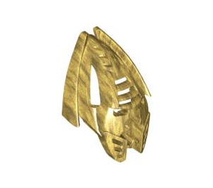LEGO Pearl Gold Makuta Mask with 6 Holes in Chin (44815)