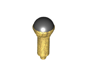 LEGO Pearl Gold Microphone with Black top (18740 / 19380)