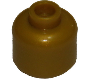 LEGO Pearl Gold Minifigure Head (Safety Stud) (3626 / 88475)