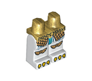 LEGO Perlgold Minifigure Hüften und Beine mit Gold Scaled Armor (3815 / 13115)