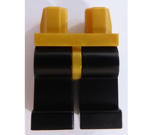 LEGO Perlgold Minifigure Hüften mit Schwarz Beine (73200 / 88584)