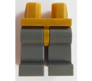 LEGO Perle guld Minifigur Hofter med Dark Stone Grå Ben (73200 / 88584)