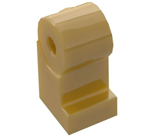 LEGO Perlgold Minifigure Bein, Links (3817)