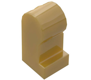 LEGO Perlgold Minifigure Bein, Recht (3816)
