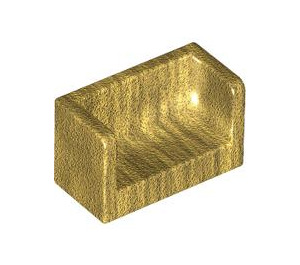 LEGO Pearl Gold Panel 1 x 2 x 1 with Closed Corners (23969 / 35391)