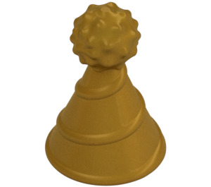 LEGO Parelmoer goud Party Hoed met Klein Pin (24131)