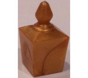 LEGO Pearl Gold Perfume Bottle with Square Base