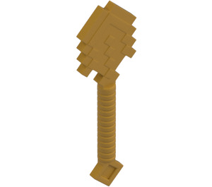 LEGO Pearl Gold Pixelated Shovel (18791)