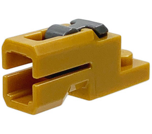 LEGO Parelmoer goud Plaat 1 x 2 met Shooter met Grijs trekker (101534)