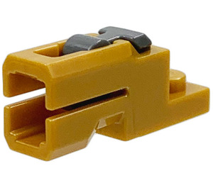 LEGO Perlgold Platte 1 x 2 mit Shooter mit Grau Auslösen (101534)