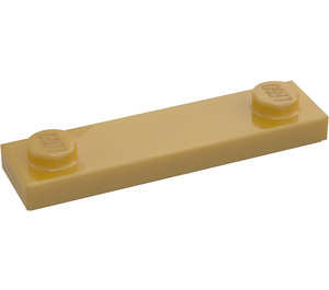 LEGO Pearl Gold Plate 1 x 4 with Two Studs with Groove (41740)