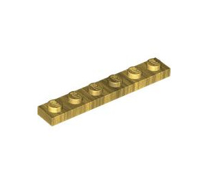 LEGO Perlgold Platte 1 x 6 (3666)