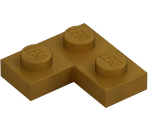 LEGO Pearl Gold Plate 2 x 2 Corner (2420)