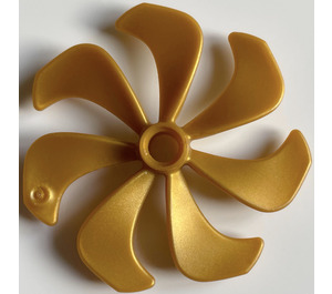 LEGO Pearl Gold Propeller 7 Blade 6 Diameter (87751)