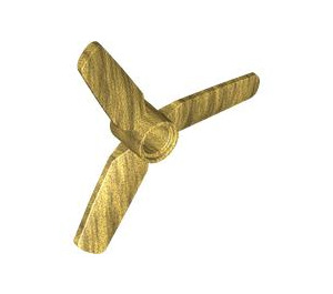 LEGO Pearl Gold Propeller with 3 Blades, 5 Diameter (77099 / 92842)