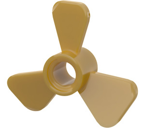 LEGO Pearl Gold Propeller with 3 Blades and Pin Hole (65768)