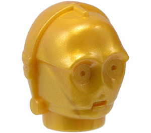 LEGO Pearl Gold Protocol Droid Head (30480)