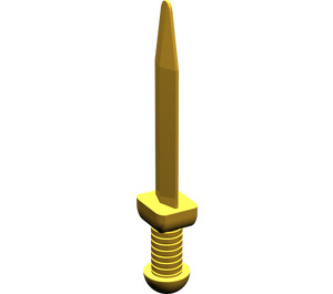 LEGO Pearl Gold Roman Short Sword with Thin Crossguard (95673)