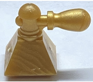 LEGO Perle guld Scala Perfume Flaske med Trekantet Base