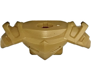 LEGO Pearl Gold Shoulder Armor with Spikes and Back Stud (3216)