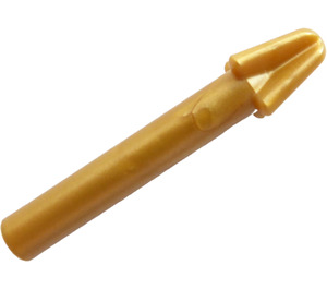LEGO Pearl Gold Single Harpoon Head with Smooth Shaft (18041)