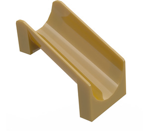 LEGO Pearl Gold Slide Straight 4 x 6 x 6 (27976)