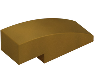 LEGO Pearl Gold Slope 1 x 3 Curved (50950)