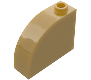 LEGO Pearl Gold Slope 1 x 3 x 2 Curved (33243)