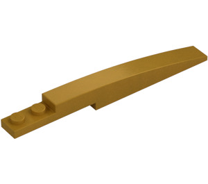 LEGO Pearl Gold Slope 1 x 8 Curved with Plate 1 x 2 (13731 / 85970)