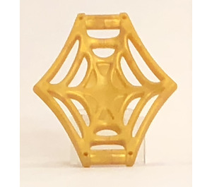 LEGO Pearl Gold Spider Web Medium with two Handles and one Bar