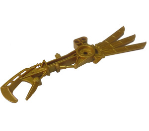 LEGO Pearl Gold Staff with Three Blades and Claw (53572)