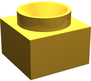 LEGO Pearl Gold Support 2 x 2 x 11 Solid Pillar Base (6168)