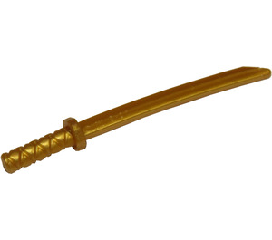 LEGO Pearl Gold Sword with Octagonal Guard (Katana) (30173 / 88420)